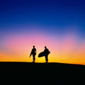 Sunset Surfers Mural Wallpaper - pure wallpaper artwork