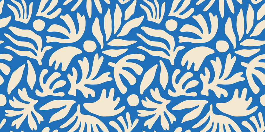 Coral Fronds Mural Wallpaper