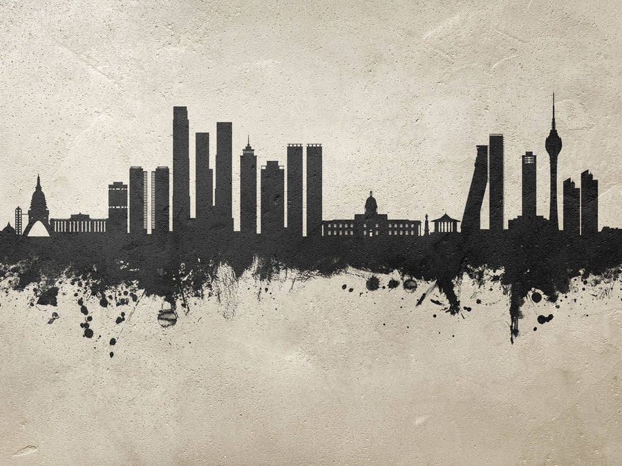 Colombo Sri Lanka Skyline Concrete Mural Wallpaper