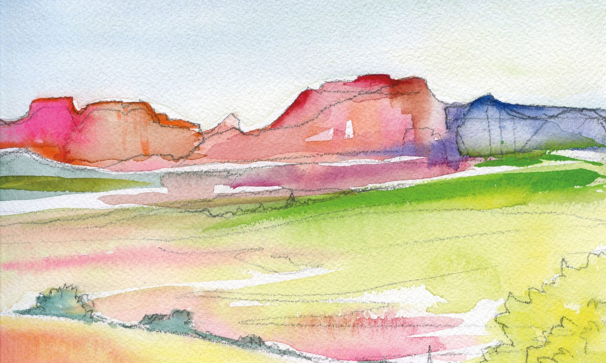 Desert Landscape II Mural Wallpaper - pure wallpaper artwork