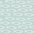 Seaside Fish Light Blue Mural Wallpaper - pure wallpaper artwork