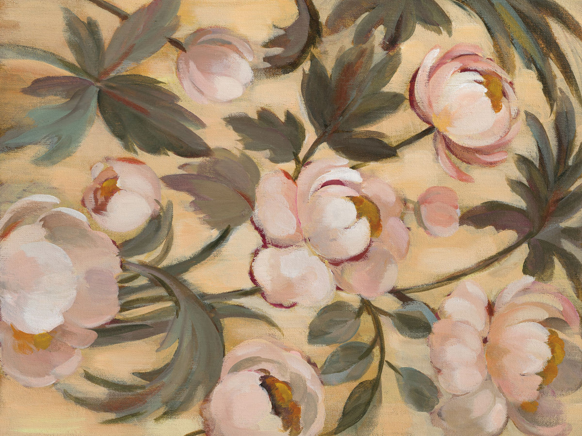 Garden Peonies II Mural Wallpaper - pure wallpaper artwork
