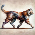 Powerful Cat Mural Wallpaper - pure wallpaper artwork