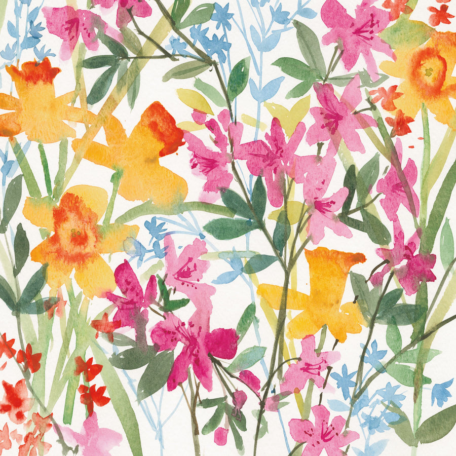 April Flowers Mural Wallpaper