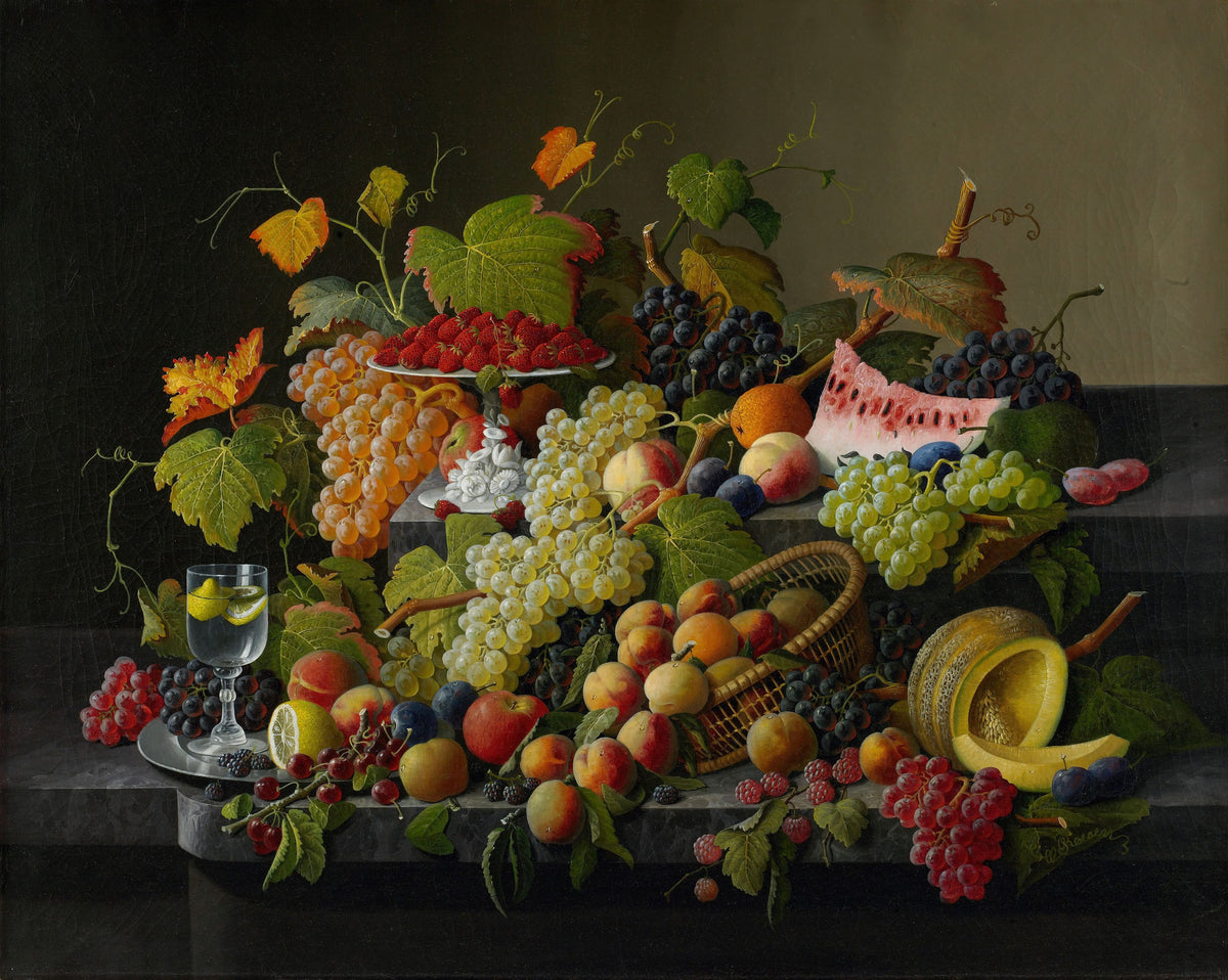 Still Life with Grapes Mural Wallpaper - pure wallpaper artwork