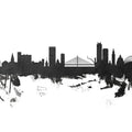 Liege Belgium Skyline Black & White Mural Wallpaper - pure wallpaper artwork