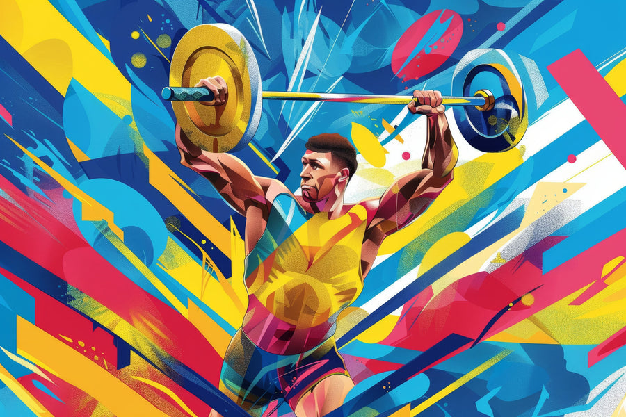 Athletic Aesthetics Mural Wallpaper