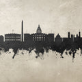 Washington DC Skyline Concrete Mural Wallpaper - pure wallpaper artwork