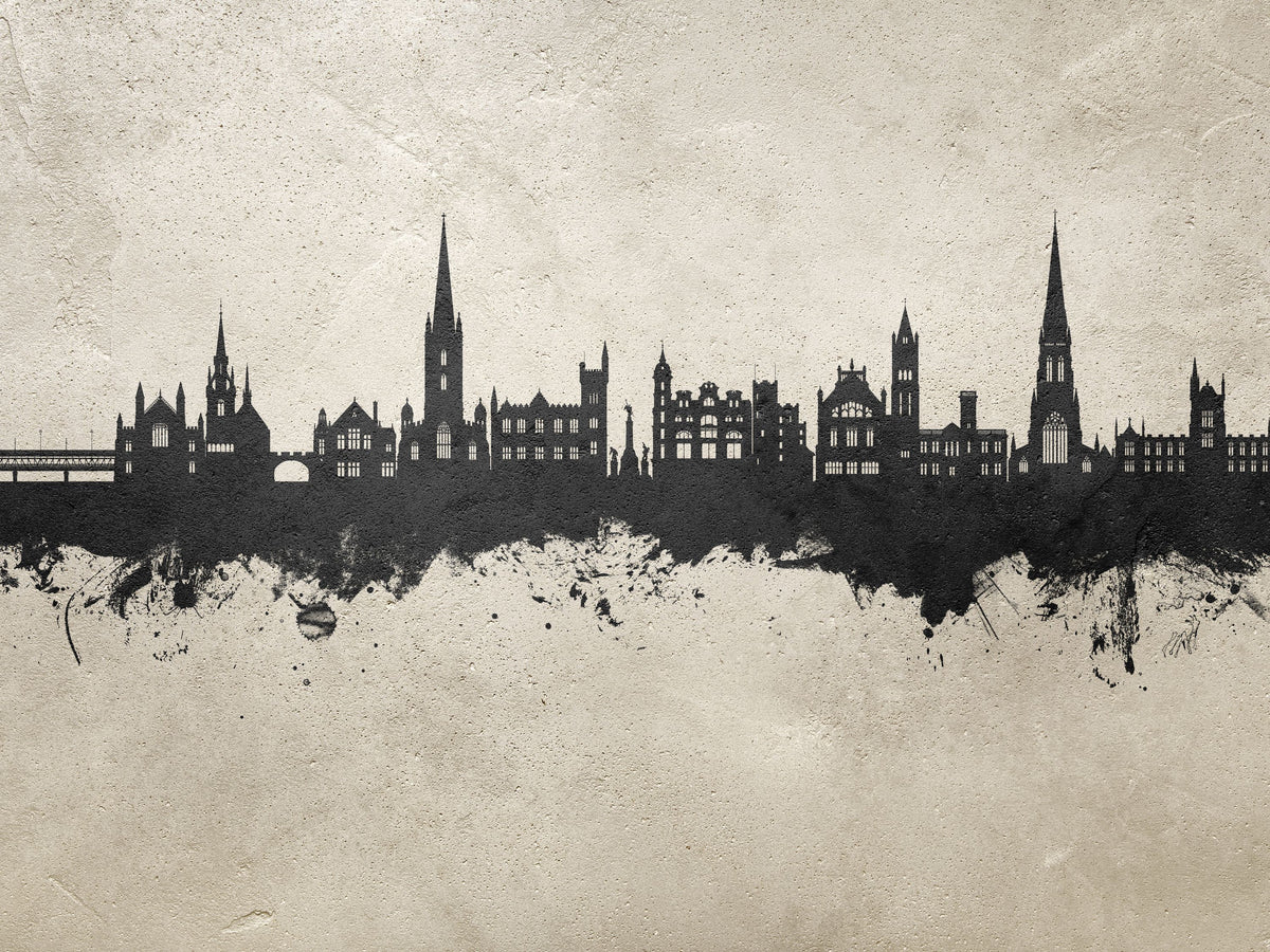 Derry Northern Ireland Skyline Concrete Mural Wallpaper - pure wallpaper artwork