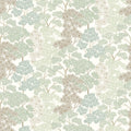 Overleaf Woodland Pattern, Light Green Mural Wallpaper - pure wallpaper artwork