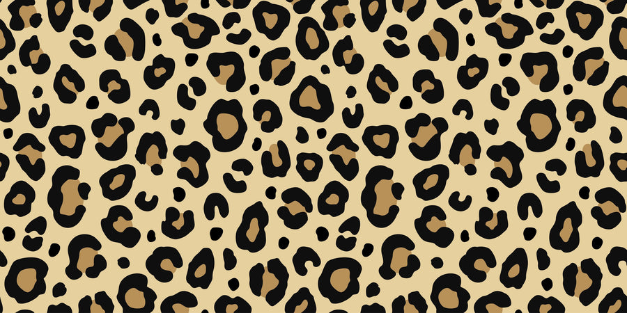 Leopard Skin Grrrrrr on Repeat Mural Wallpaper