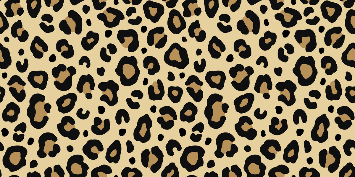 Leopard Skin Grrrrrr on Repeat Mural Wallpaper - pure wallpaper artwork