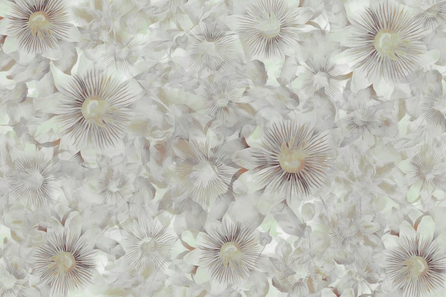 Smiling Flowers Mural Wallpaper - Edition 3