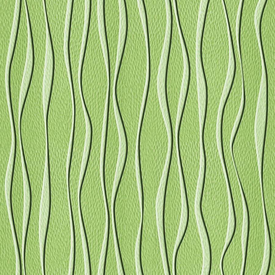 Swaying Lines, Dill Green Mural Wallpaper