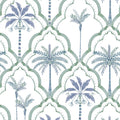 The Palm Lattice, Seafoam Mural Wallpaper - pure wallpaper artwork