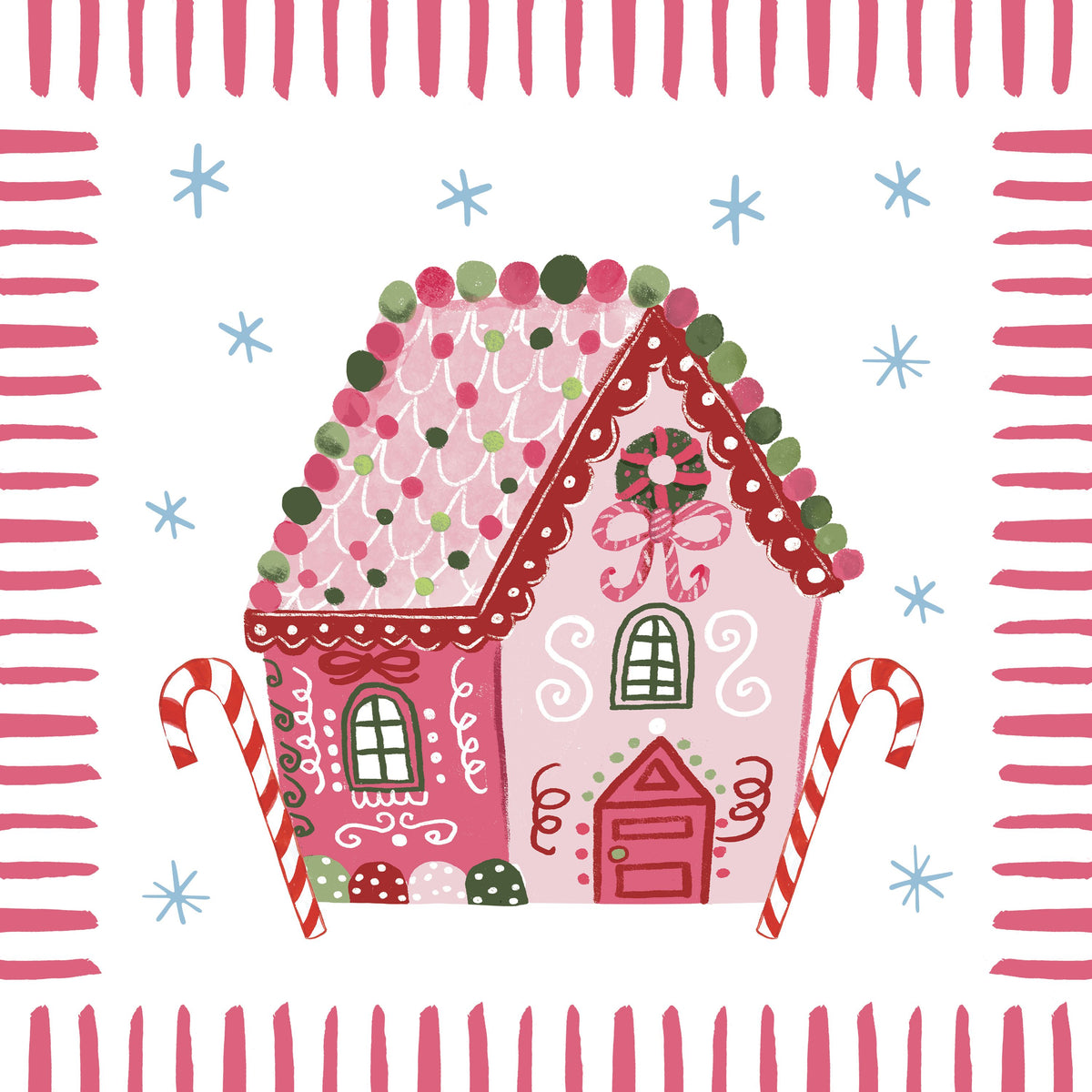 Pink Gingerbread II Mural Wallpaper - pure wallpaper artwork