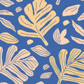 Monstera Cuttings, Soft Blue Mural Wallpaper - pure wallpaper artwork