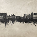 Tuscaloosa Alabama Skyline Concrete Mural Wallpaper - pure wallpaper artwork