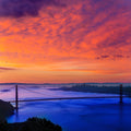 Golden Gate Sunset III Mural Wallpaper - pure wallpaper artwork