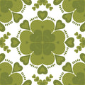 Green Clover Geometry Mural Wallpaper - pure wallpaper artwork