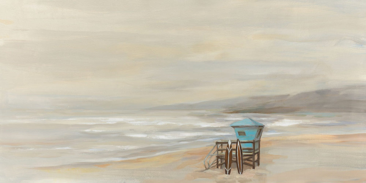 Early Morning Beach Mural Wallpaper - pure wallpaper artwork