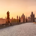Charles Bridge Sunrise Mural Wallpaper - pure wallpaper artwork