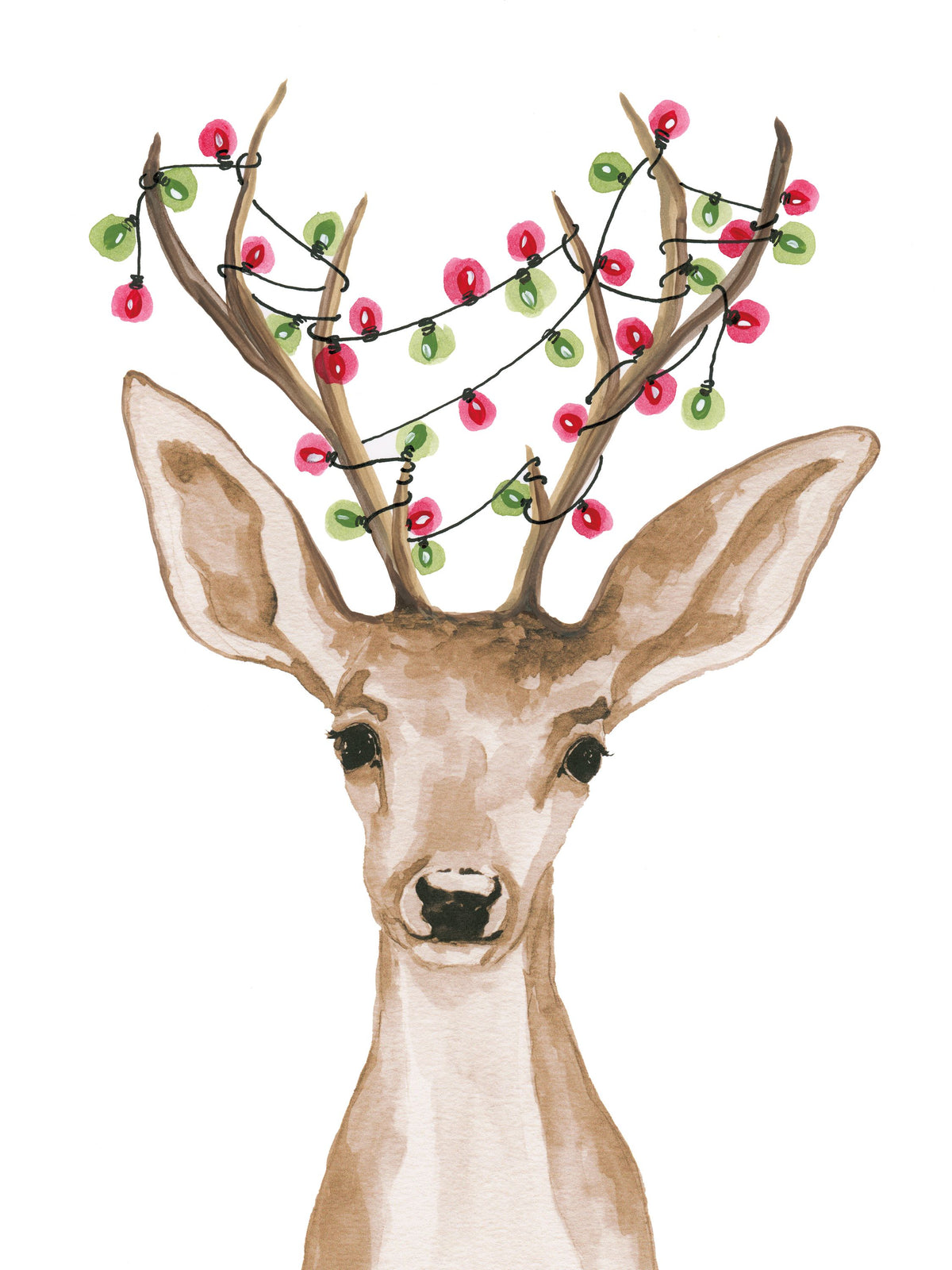 Light Tangled Reindeer Mural Wallpaper - pure wallpaper artwork