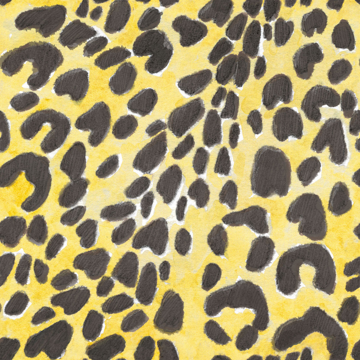 Summer Paws Yellow Mural Wallpaper - pure wallpaper artwork