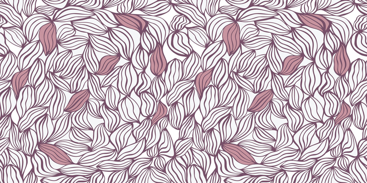 Negative Leaf, Rose Mural Wallpaper - pure wallpaper artwork