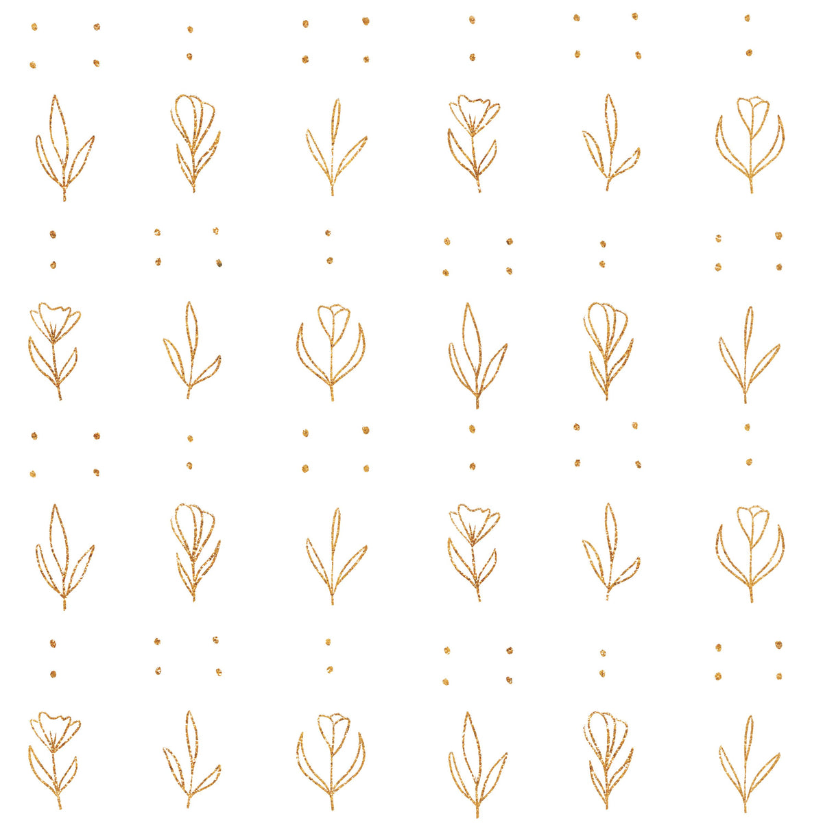 Lone Flowers White Mural Wallpaper - pure wallpaper artwork