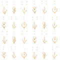 Lone Flowers White Mural Wallpaper - pure wallpaper artwork