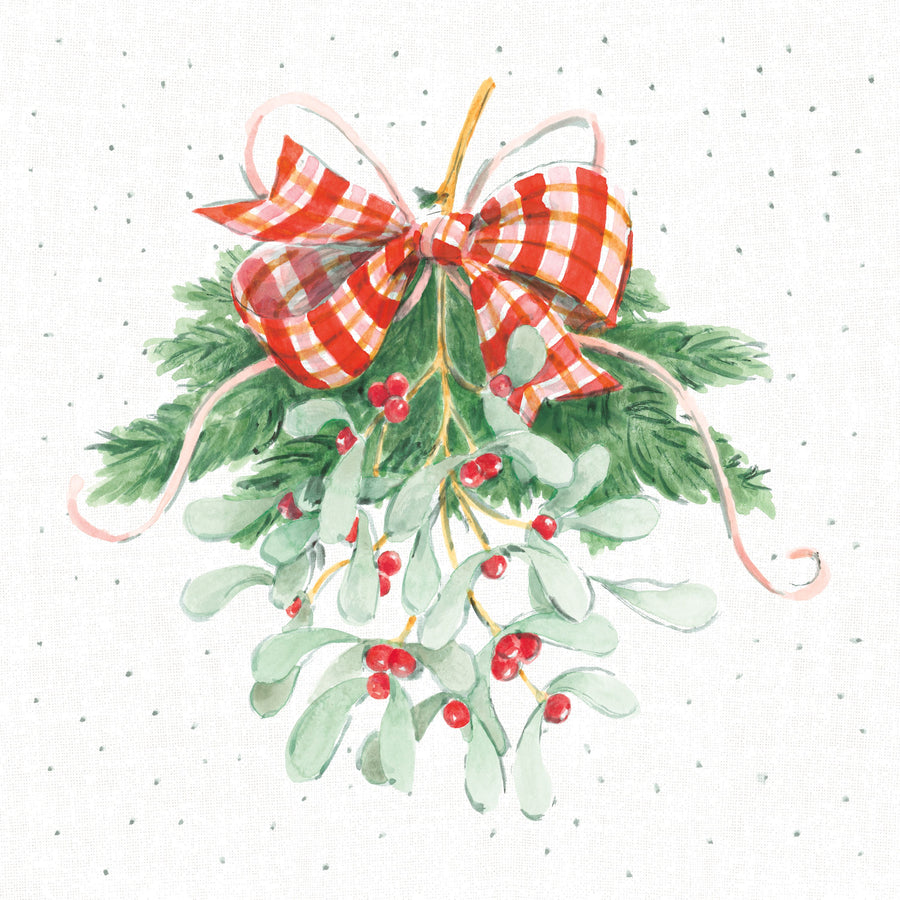 Holiday Bows I Mural Wallpaper