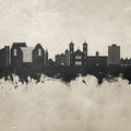 St John's Canada Skyline Concrete Mural Wallpaper - pure wallpaper artwork