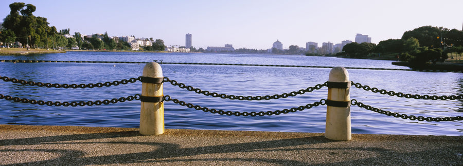 Urban Waterfront Serenity Mural Wallpaper
