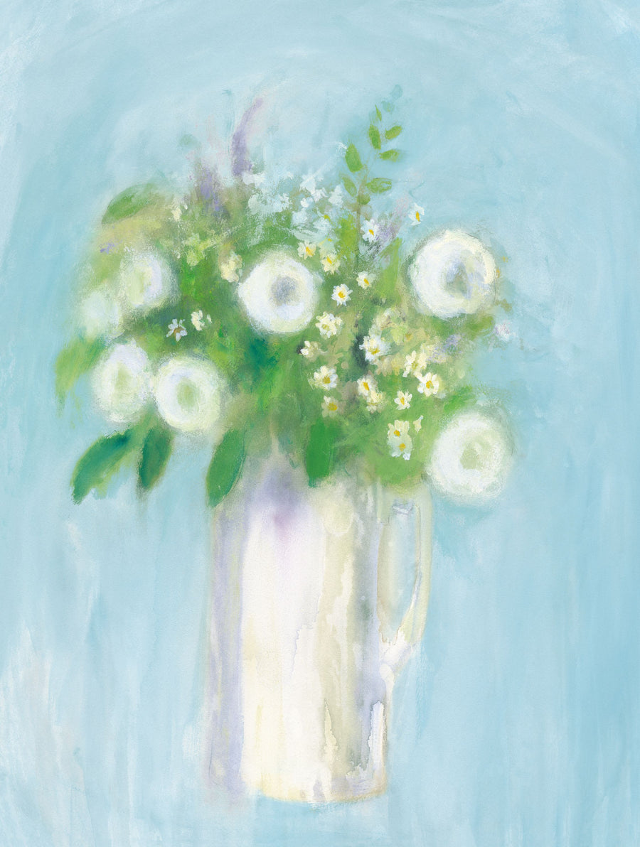 Alloway Blossom on Blue Mural Wallpaper