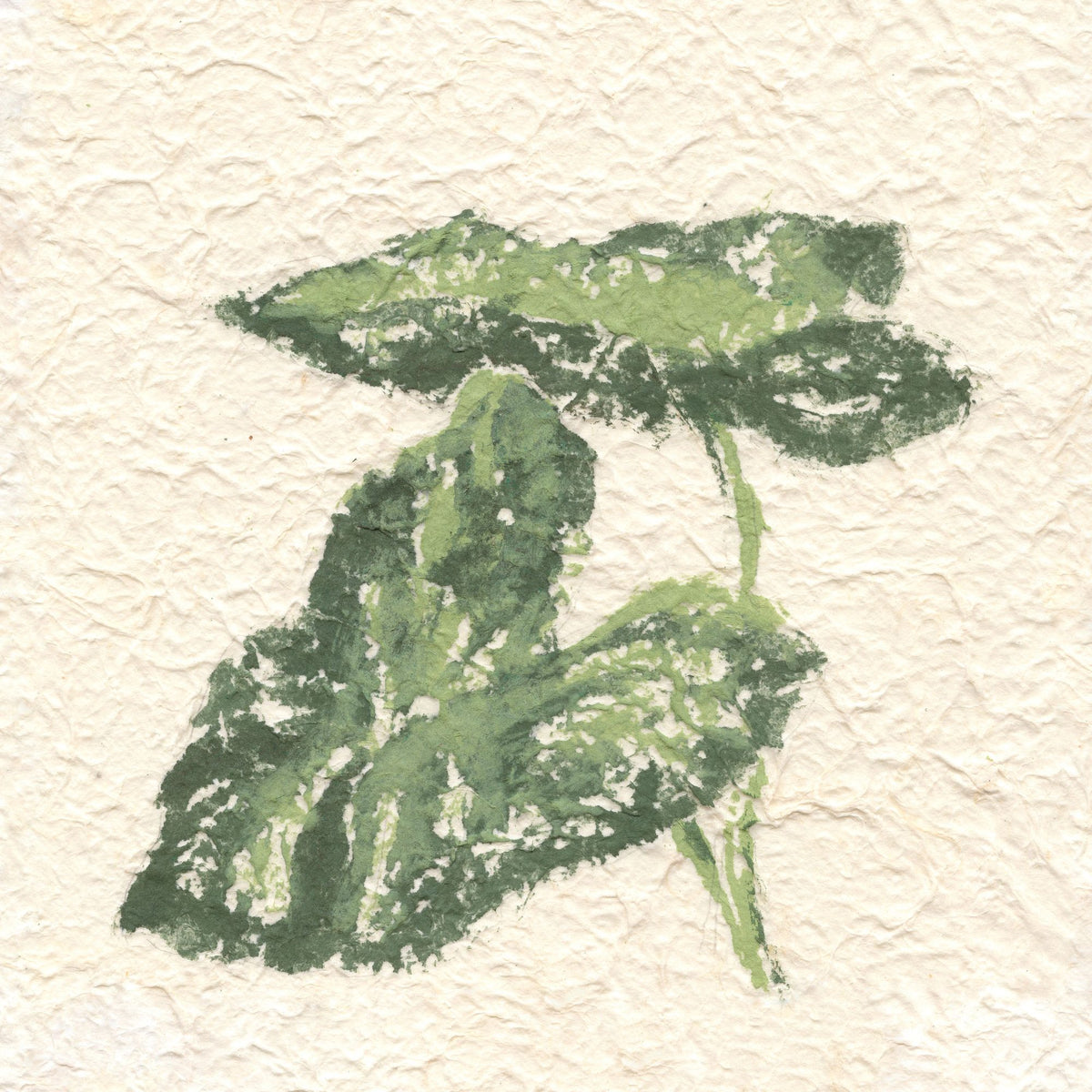 Textile Leaves I Mural Wallpaper - pure wallpaper artwork