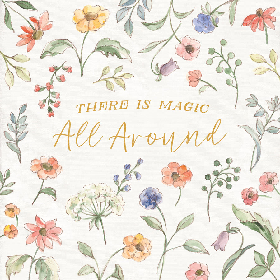 Wild Blooms V Mural Wallpaper - Light Tone