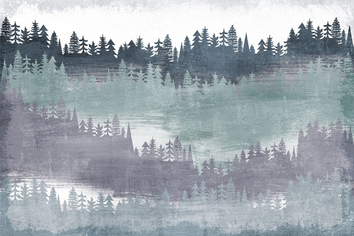 Mountainscape Blush Mural Wallpaper - pure wallpaper artwork