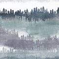 Mountainscape Blush Mural Wallpaper - pure wallpaper artwork