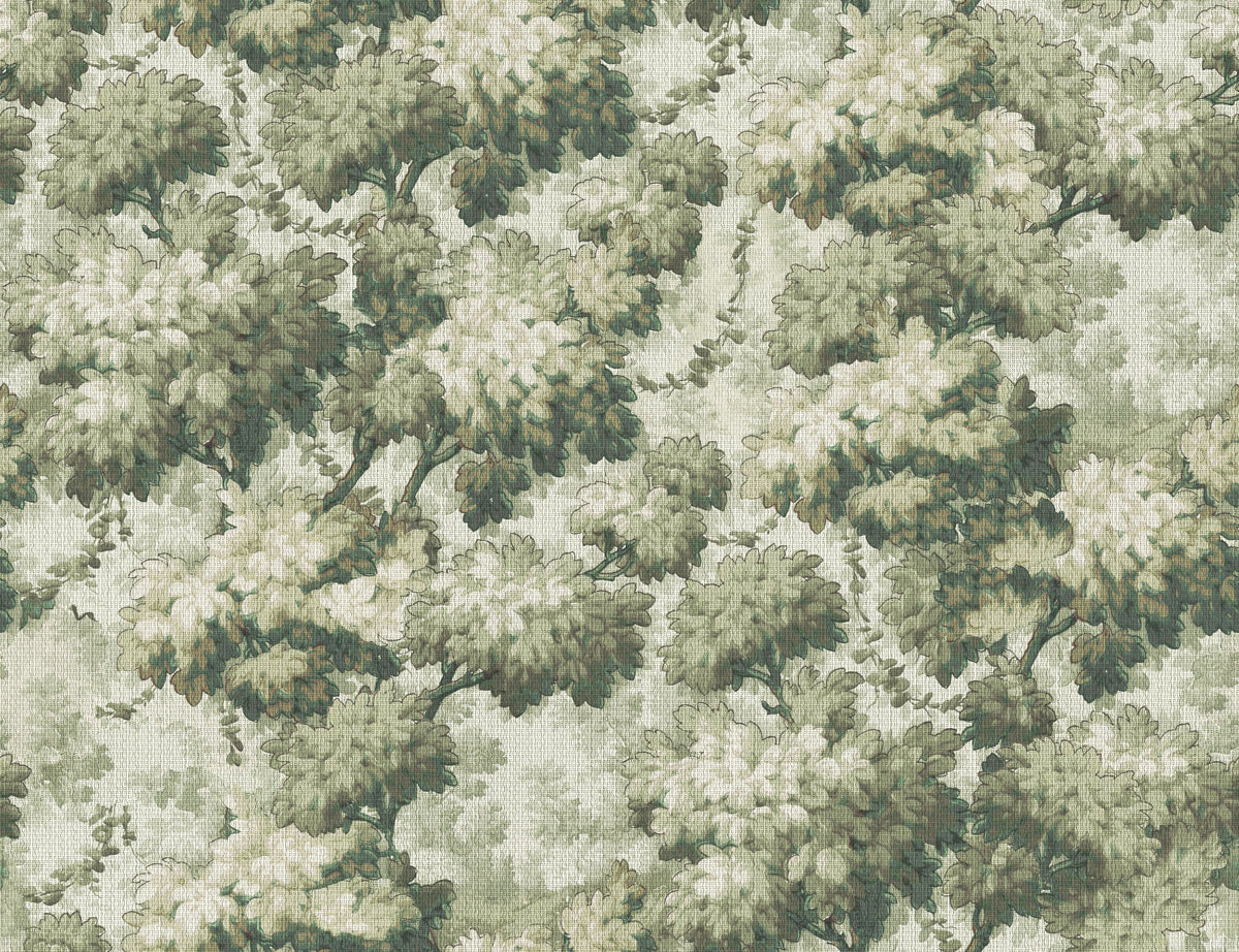 Greenwood Linden, Fresh Green Mural Wallpaper - pure wallpaper artwork