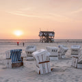 St Peter-Ording Sunrise Mural Wallpaper - pure wallpaper artwork