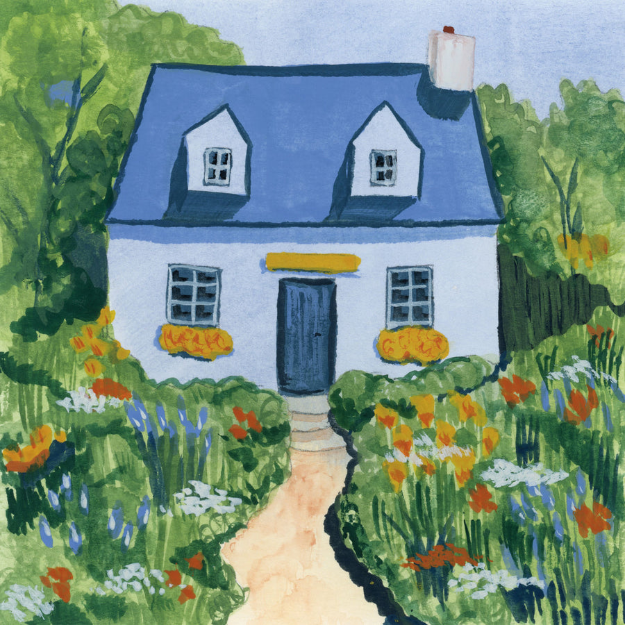 Full Bloom Cottage I Mural Wallpaper