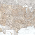 US Map Detailed - Calista Mural Wallpaper - pure wallpaper artwork
