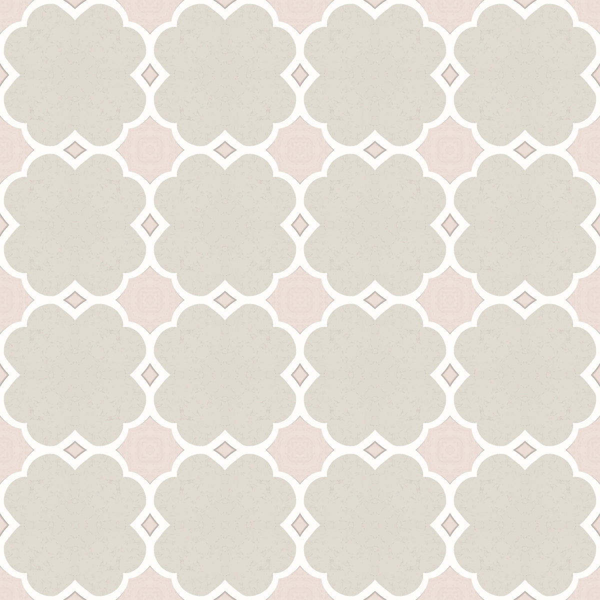Zelij Flower Squares Mural Wallpaper - pure wallpaper artwork