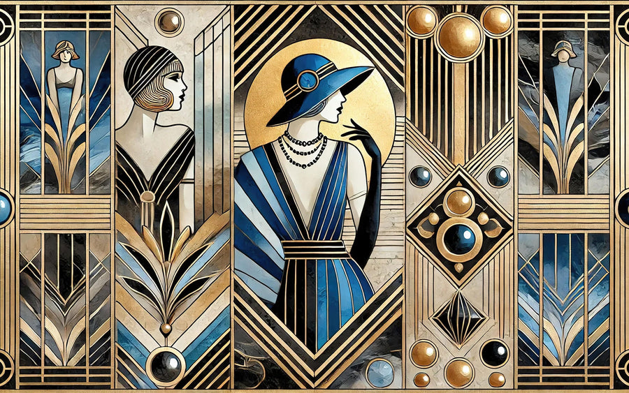Jazz Age Sophistication Mural Wallpaper