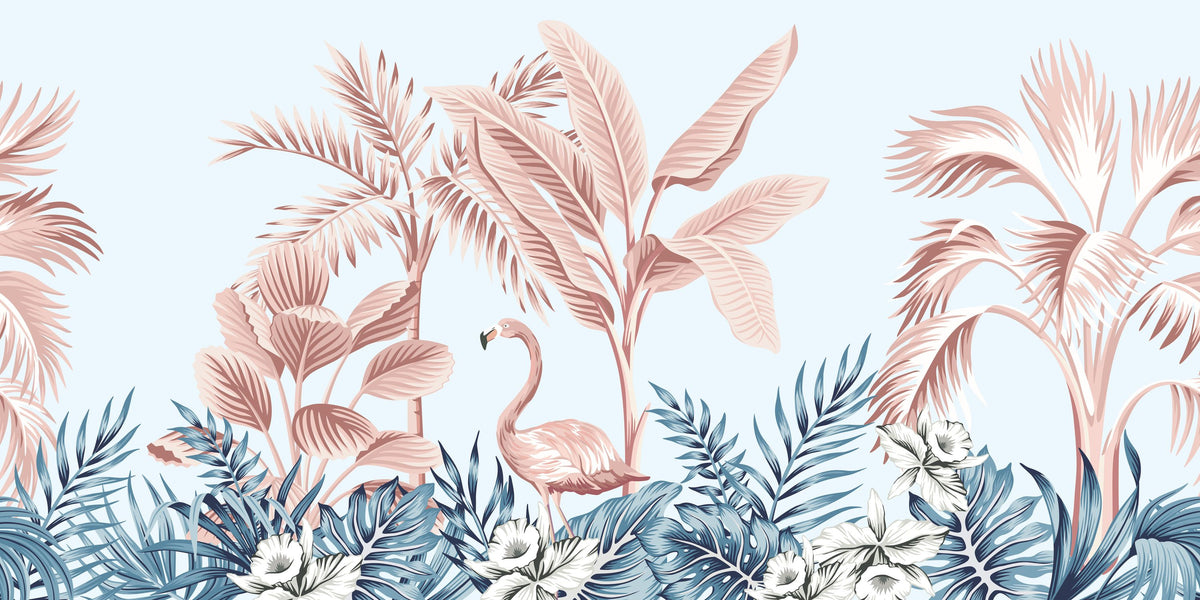 Stealth Flamingo Mural Wallpaper - pure wallpaper artwork