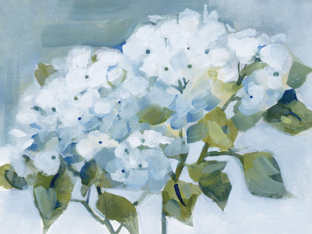 Spring Cottage Hydrangeas Mural Wallpaper - pure wallpaper artwork