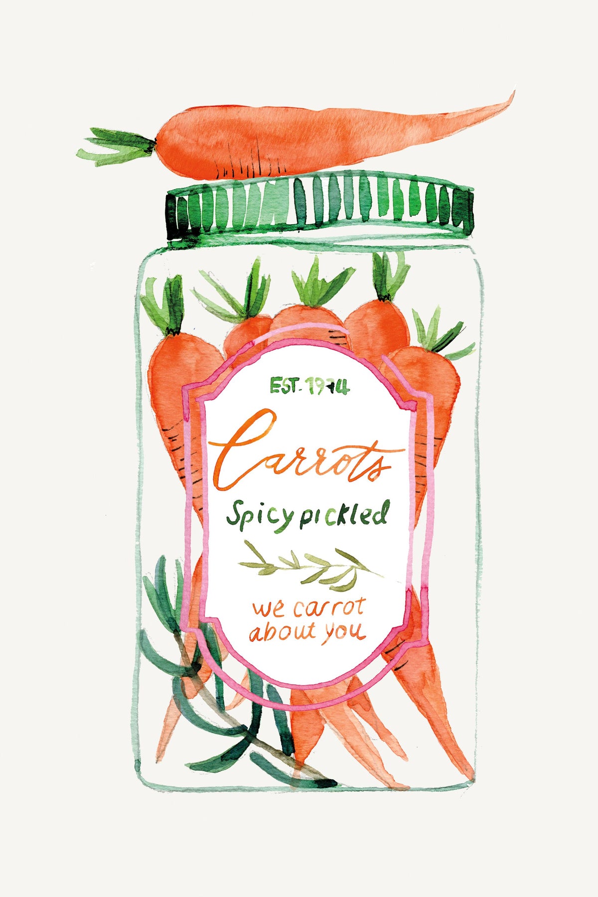 Jarred Carrots Mural Wallpaper - pure wallpaper artwork