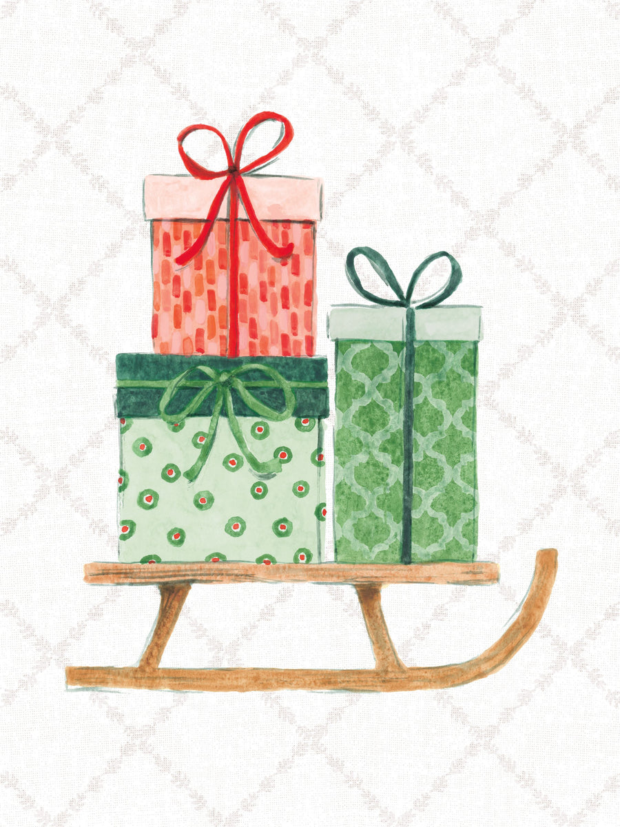 Holiday Bows III Mural Wallpaper