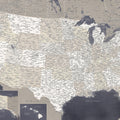 US Map Detailed - Glynn Mural Wallpaper - pure wallpaper artwork